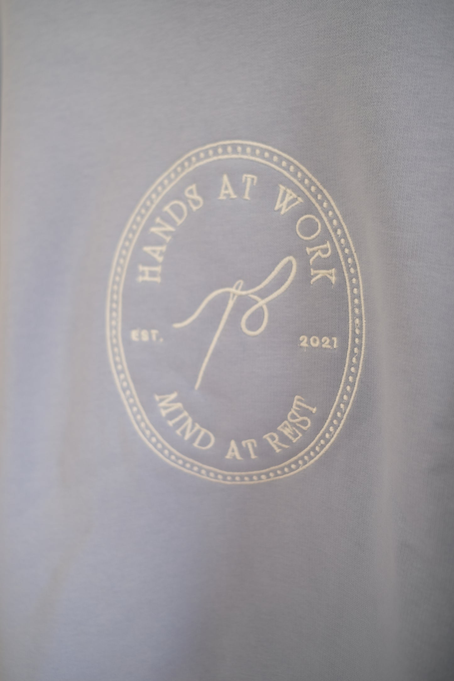 Hands At Work Embroidered Crewneck