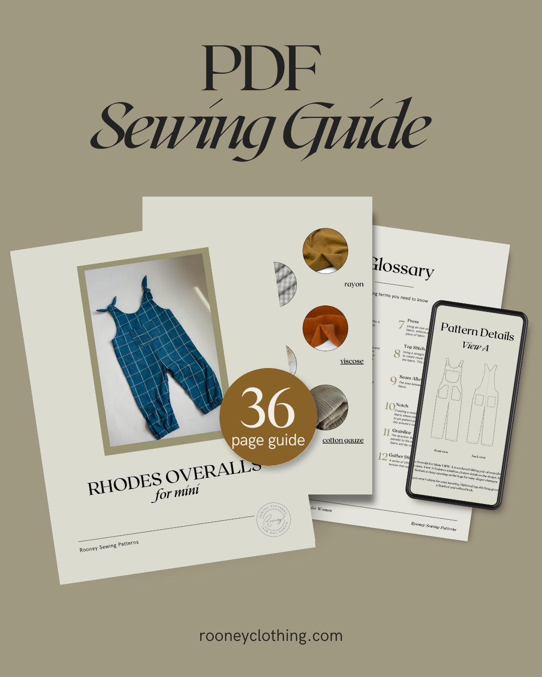 Rhodes Overall Pattern – Rooney Sewing Patterns