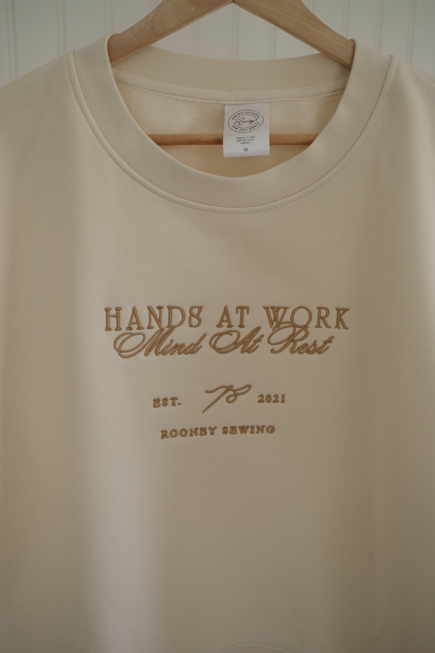 Mind At Rest Embroidered Crewneck